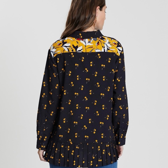 French Connection Aventine Light Pleated Shirt. Size Medium - Picture 11 of 15